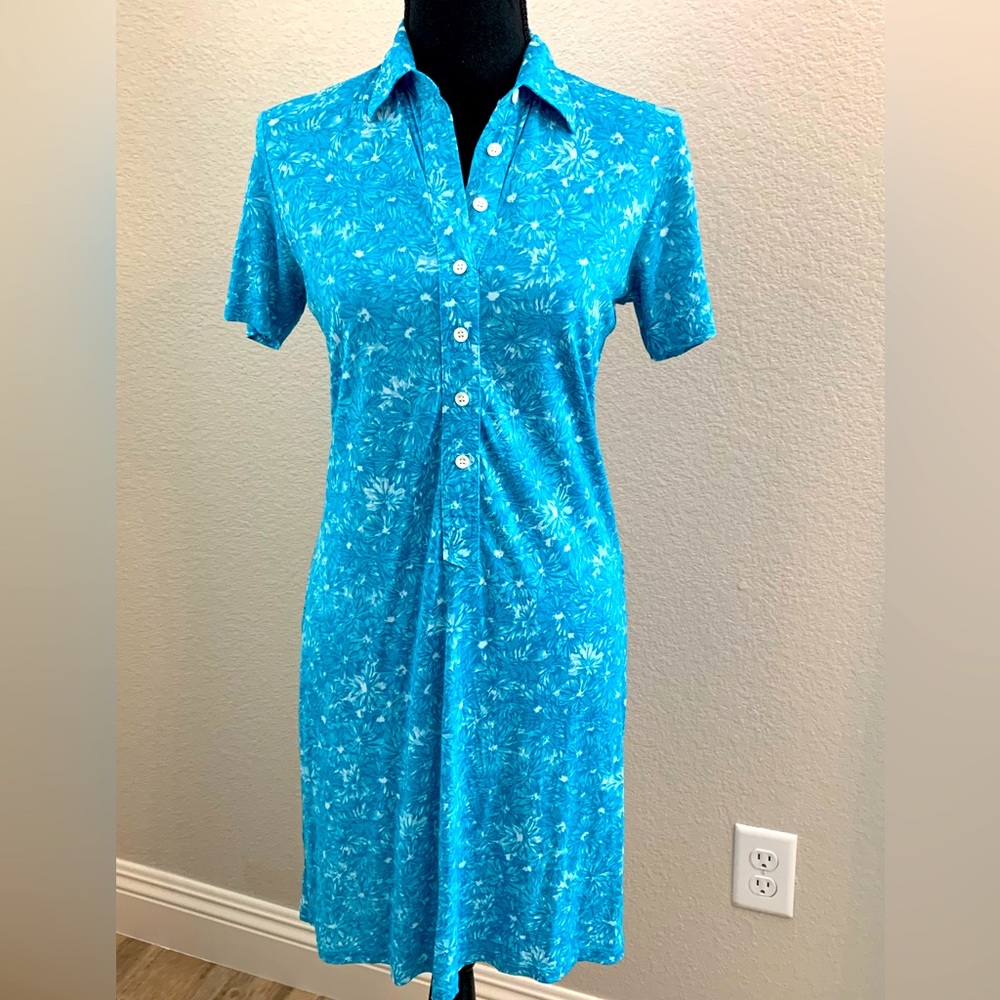 J. Crew Teal short sleeve Dress - Size 4